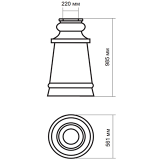 Цоколь стеклопластиковый Ц-1000 А220